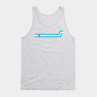 Optimus Prime Trailer Stripes Tank Top